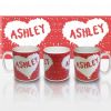 Petal Heart Personalised Mug